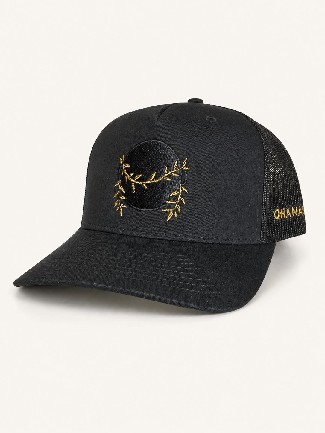 Ohanalei “Black Pot” Logo SnapBack Hat - Black