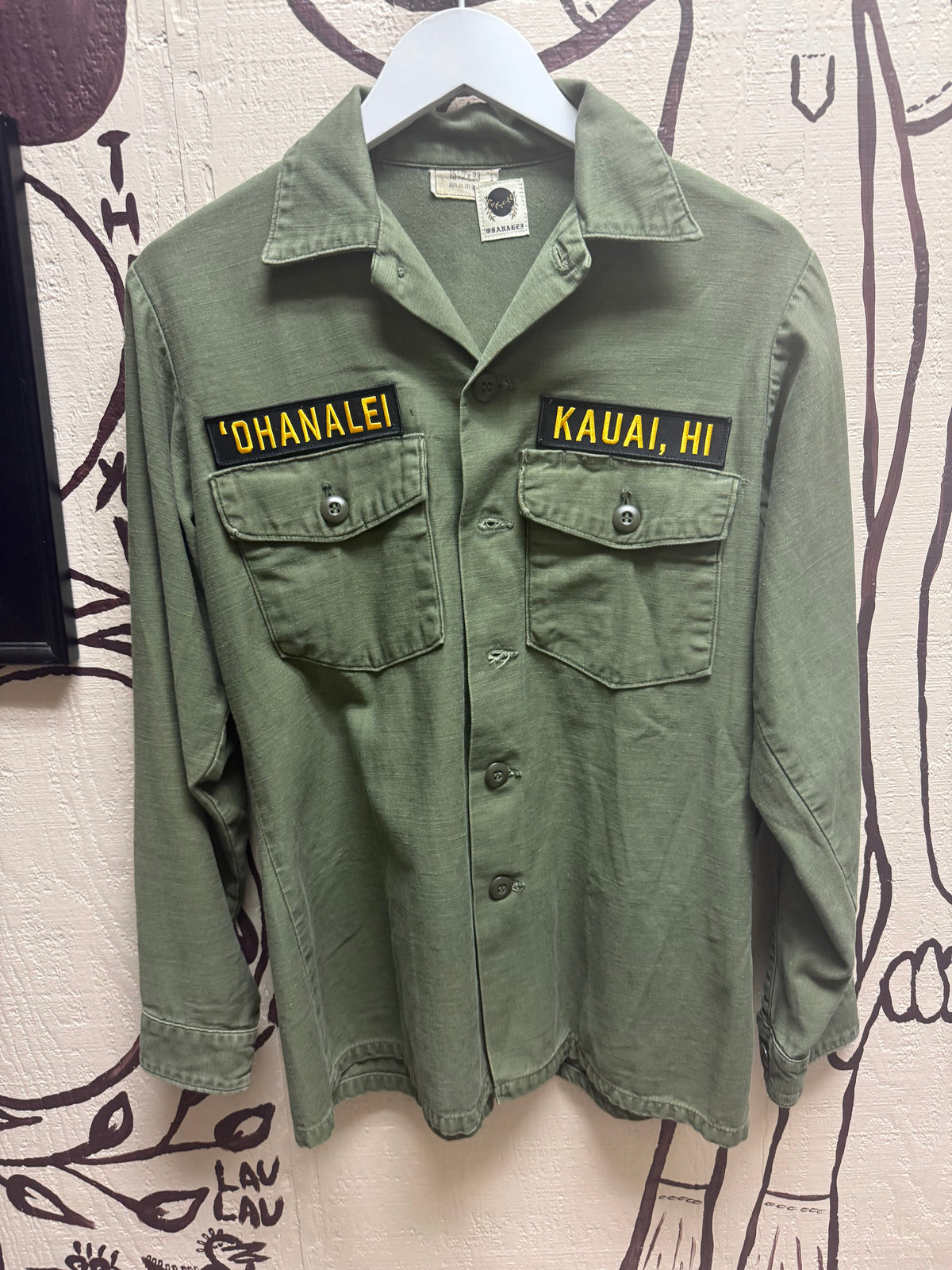 Ohanalei Vintage - “Pua’a” Military Jacket - Olive Camo