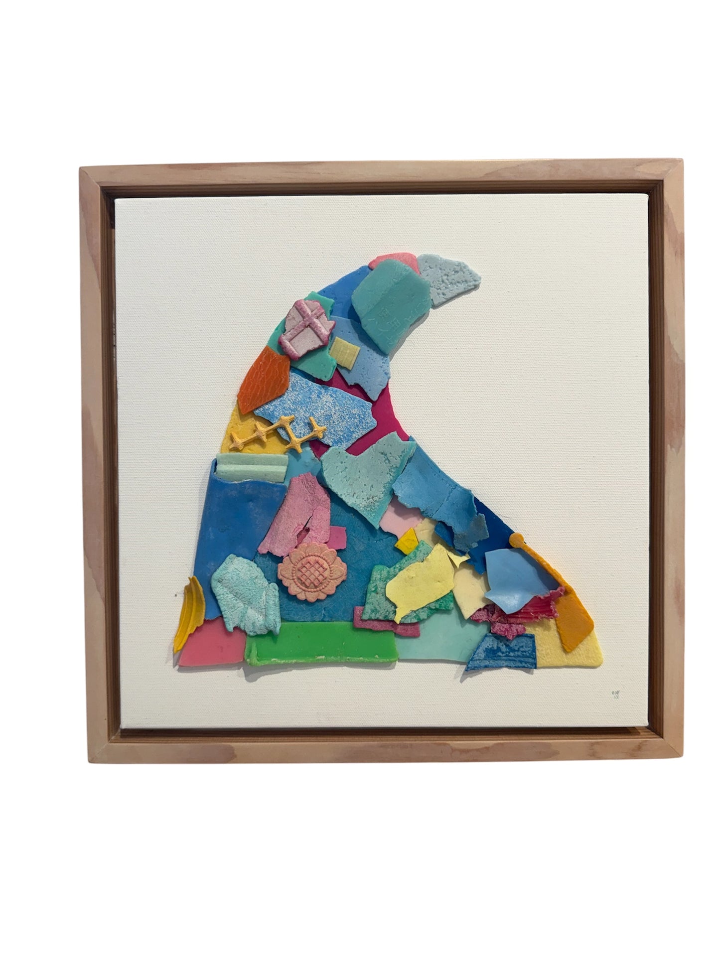 Opala Art - Large Cinfettic WAVE w/custom Wood Frame