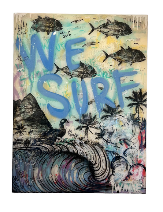 Wayne Original Art - “We Surf”