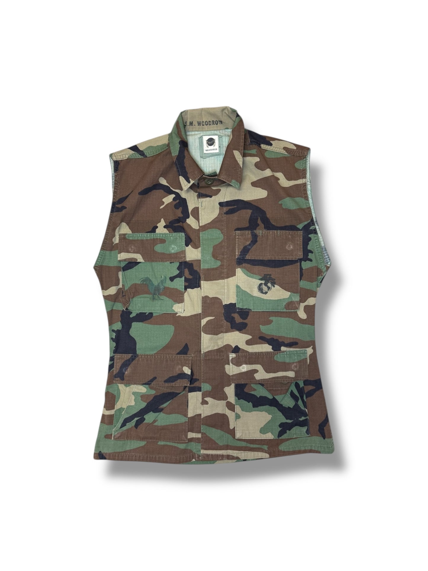 Ohanalei Vintage - “Ahi Fever” Military VEST - Camo Print