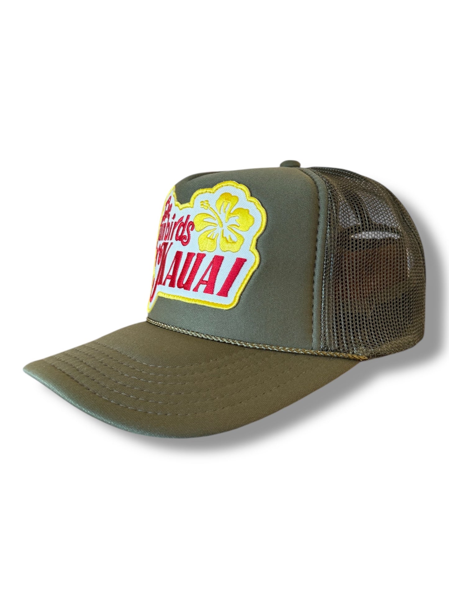 Ohanalei “Fun Birds of Kauai” PATCH Snapback Hat - Olive