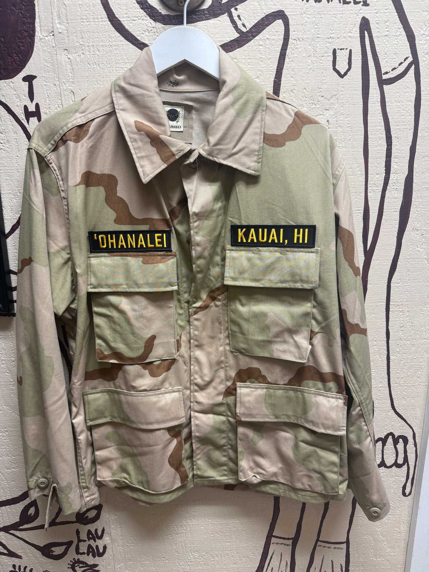Ohanalei Vintage - “Pua’a” Military Jacket - Desert Camo