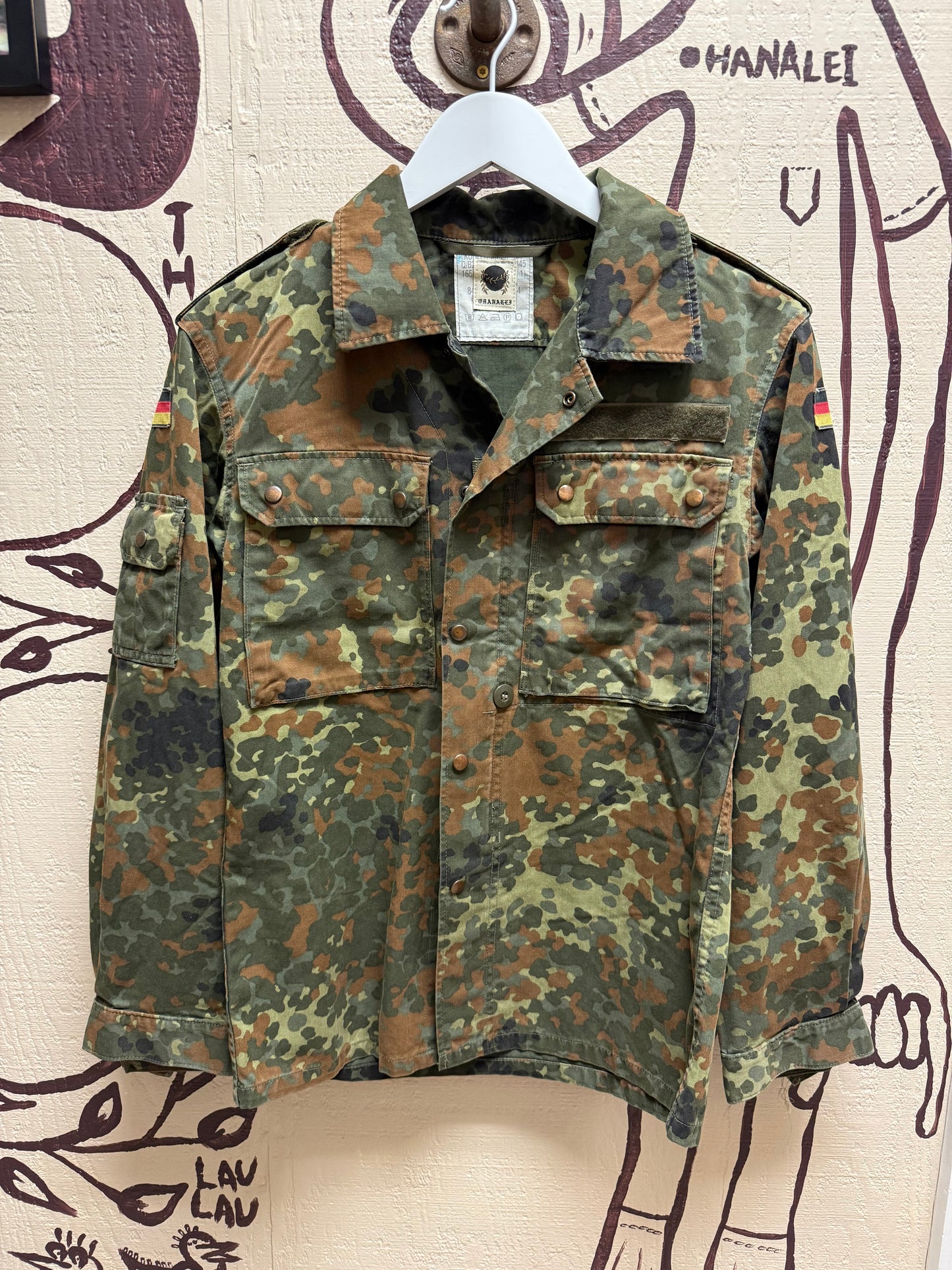 Ohanalei Vintage - “ALOHA PUFF” Military Jacket - Digi Camo Print
