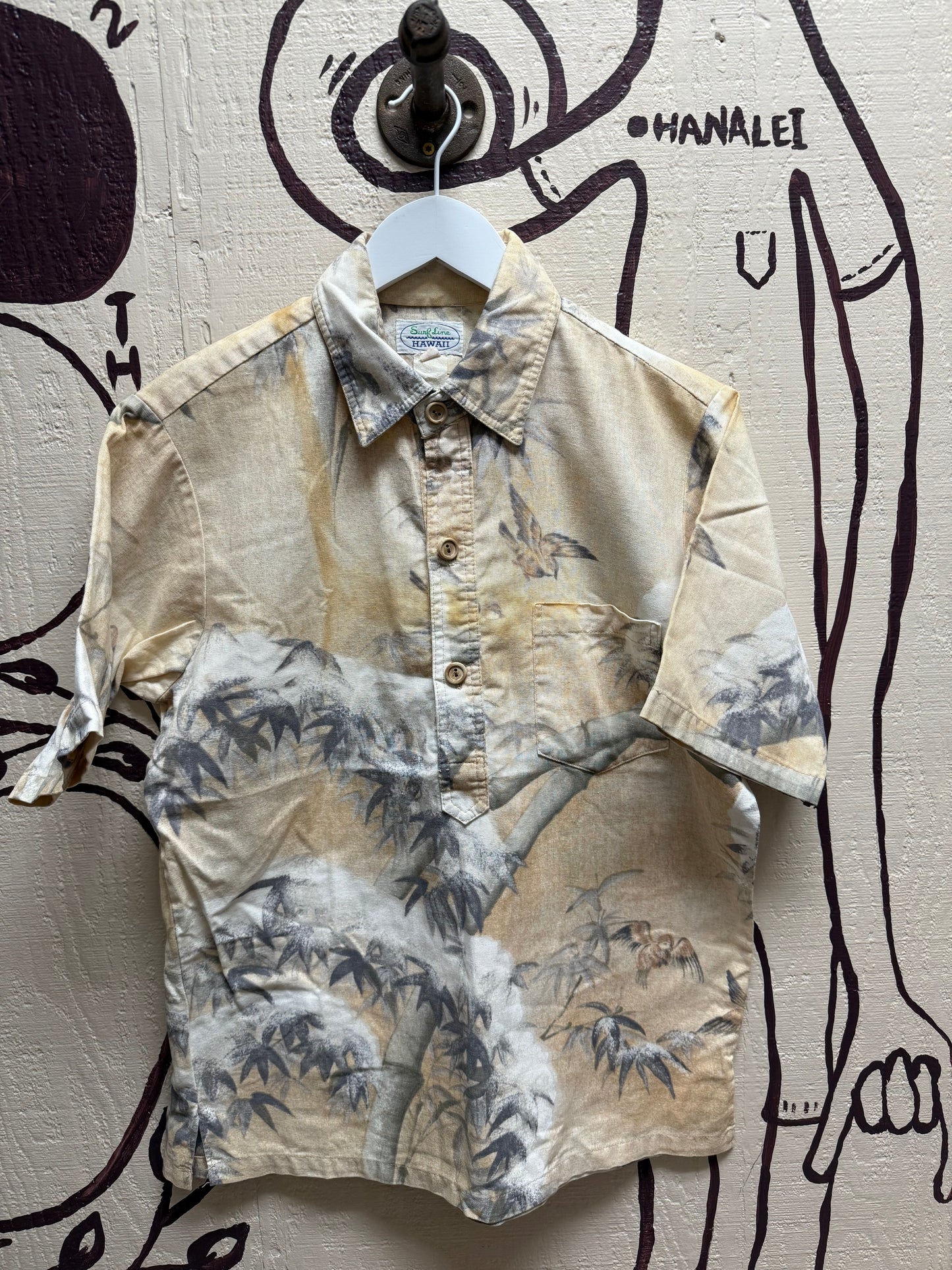 Ohanalei Vintage - “Surf Line” Hawaii ALOHA shirt