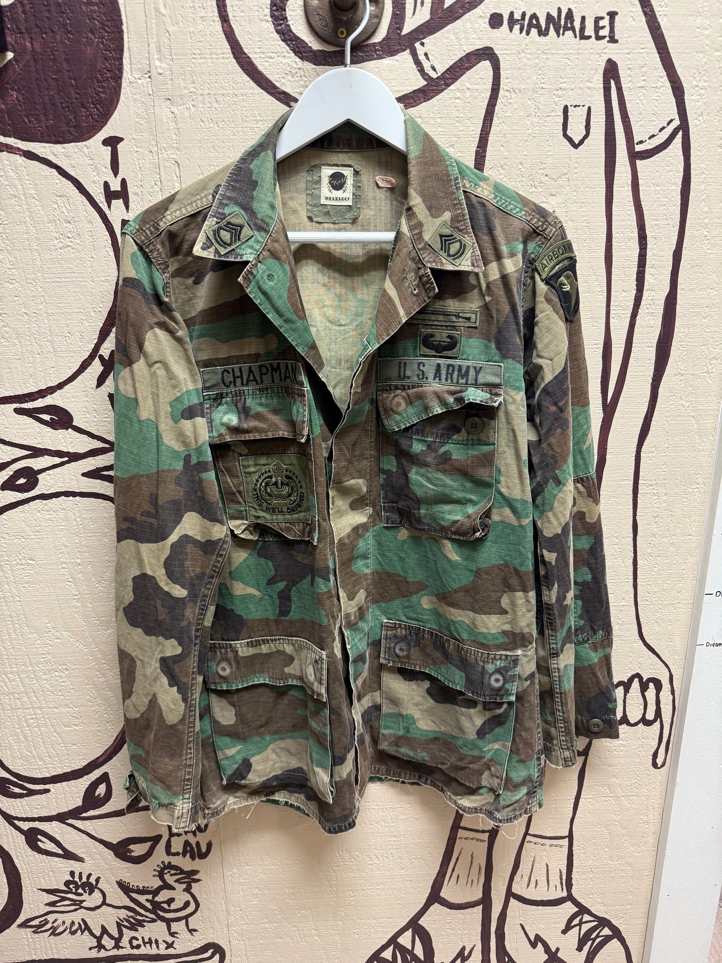 Ohanalei Vintage - “ALOHA PUFF” Military Jacket - Digi Desert Camo Print