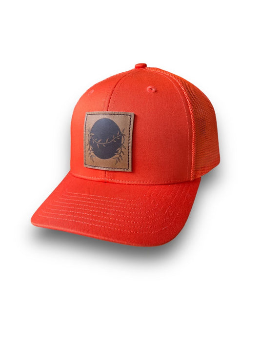 Ohanalei Orange Hat w/ Leather Logo Patch