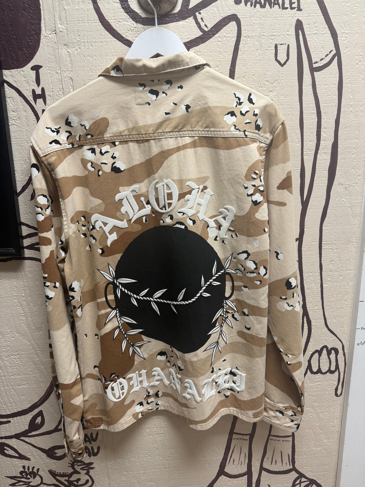 Ohanalei Vintage - “ALOHA PUFF” Military Jacket - Desert Camo