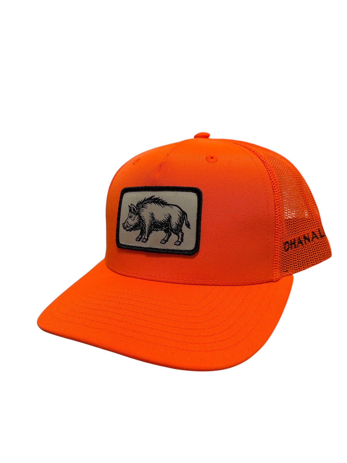 Ohanalei - “Boar” Patch Hat- Hunter Orange Snap Back