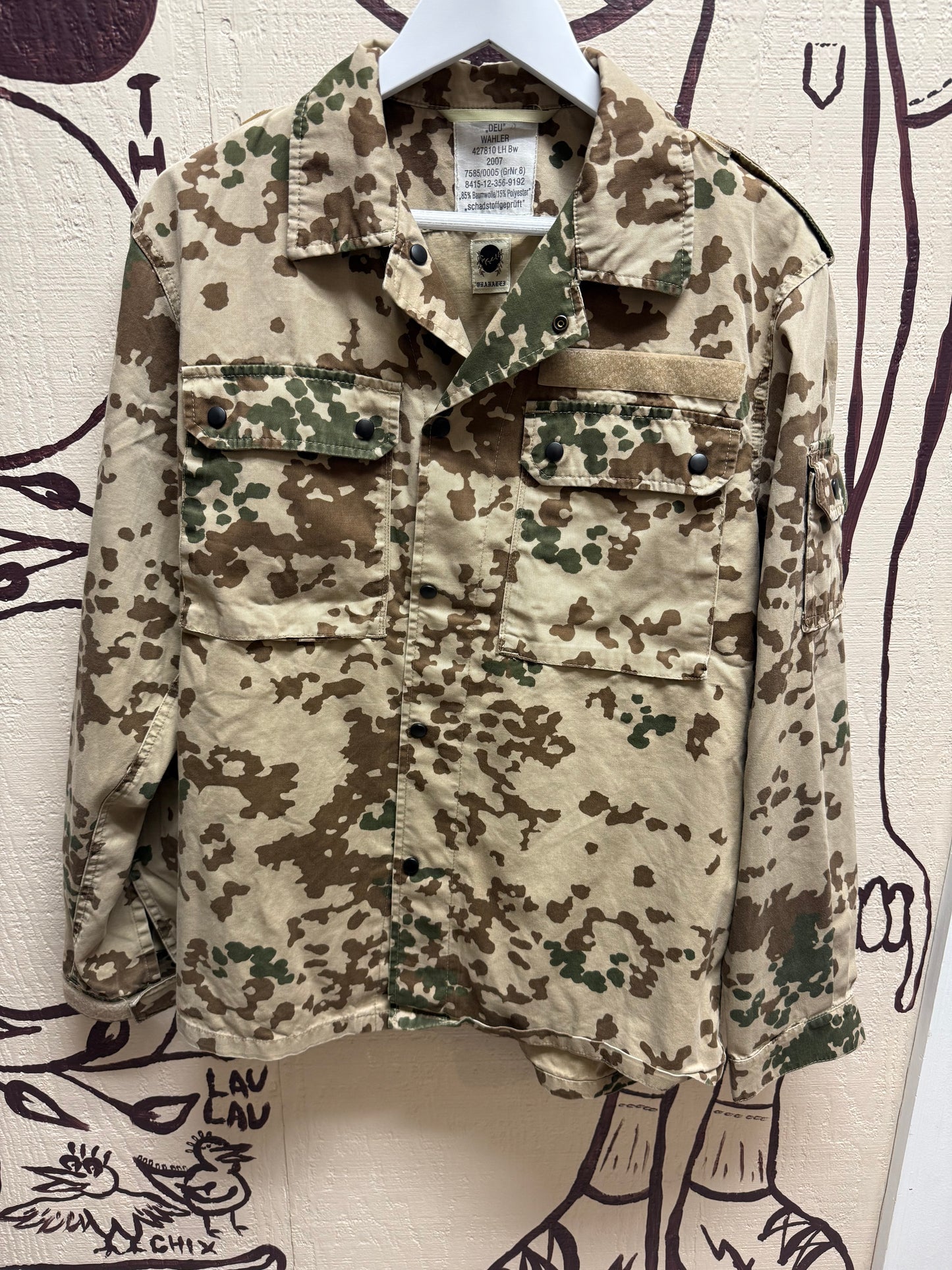 Ohanalei Vintage - “ALOHA PUFF” Military Jacket - Digi Desert Camo Print