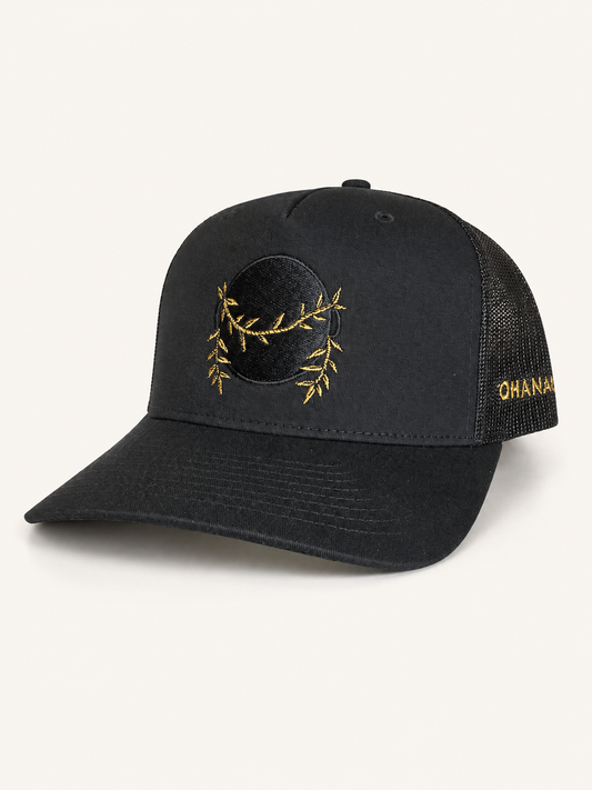 Ohanalei “Black Pot” Logo SnapBack Hat -  Black