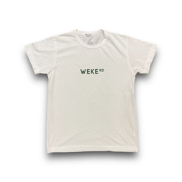 Weke Rd Tee - Green on White