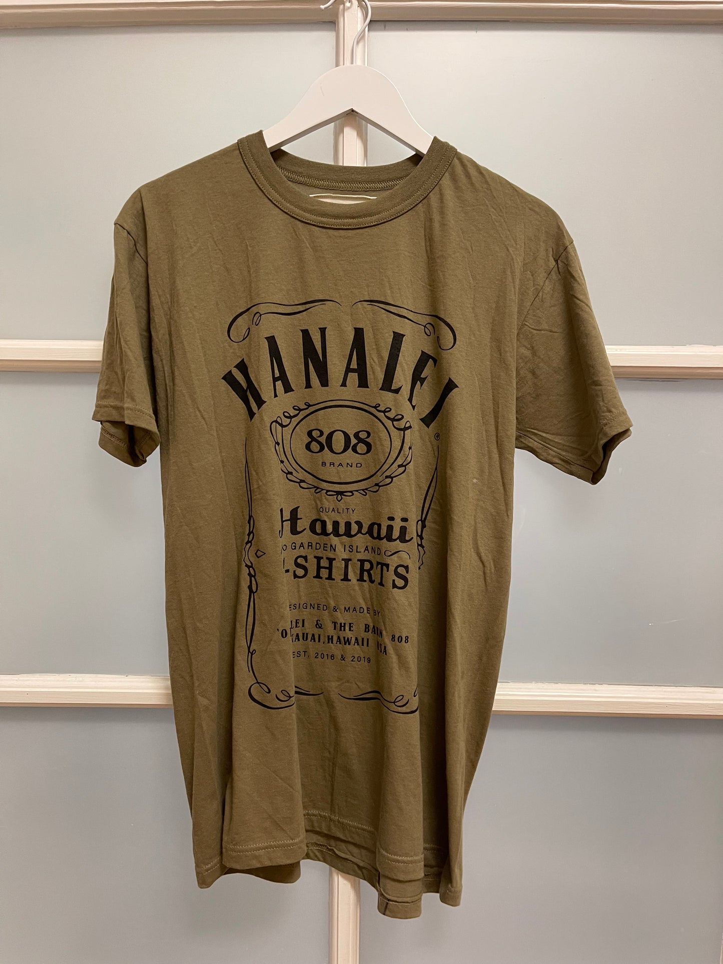 Ohanalei Vintage - Hanalei “808” Tee (Olive)