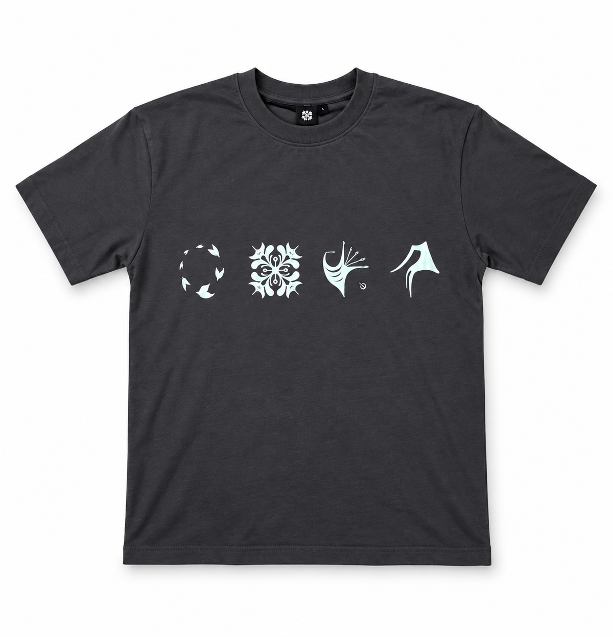 Bryce Baker -“Flower Tee” - Charcoal