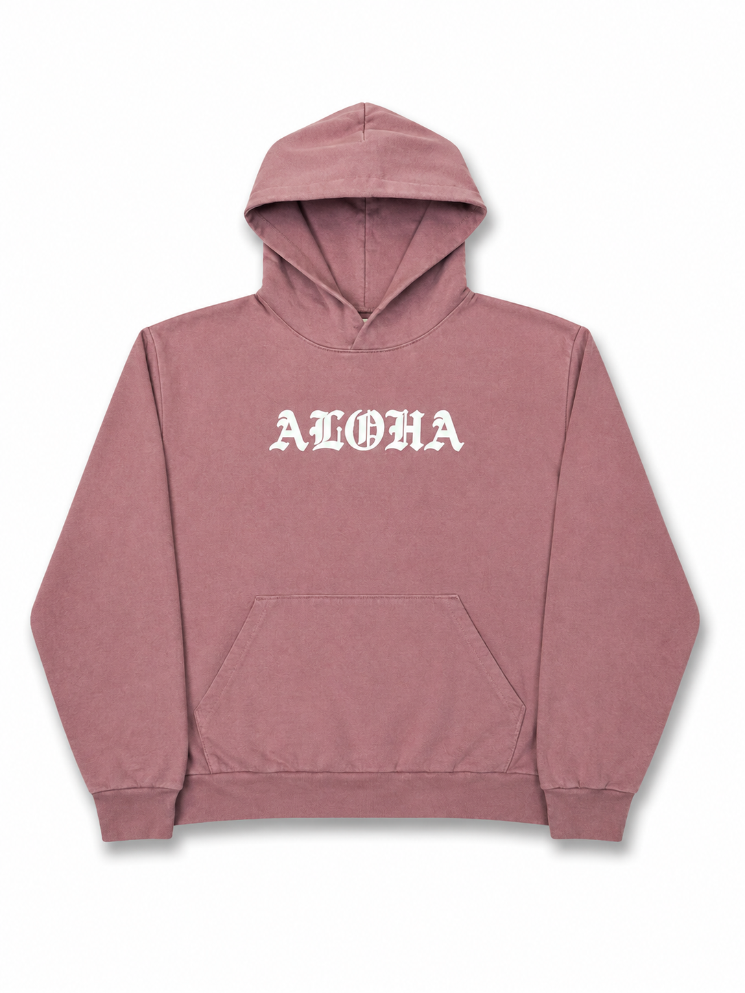 OHANALEI- “ALOHA” Puff Print HOODIE - Mauve
