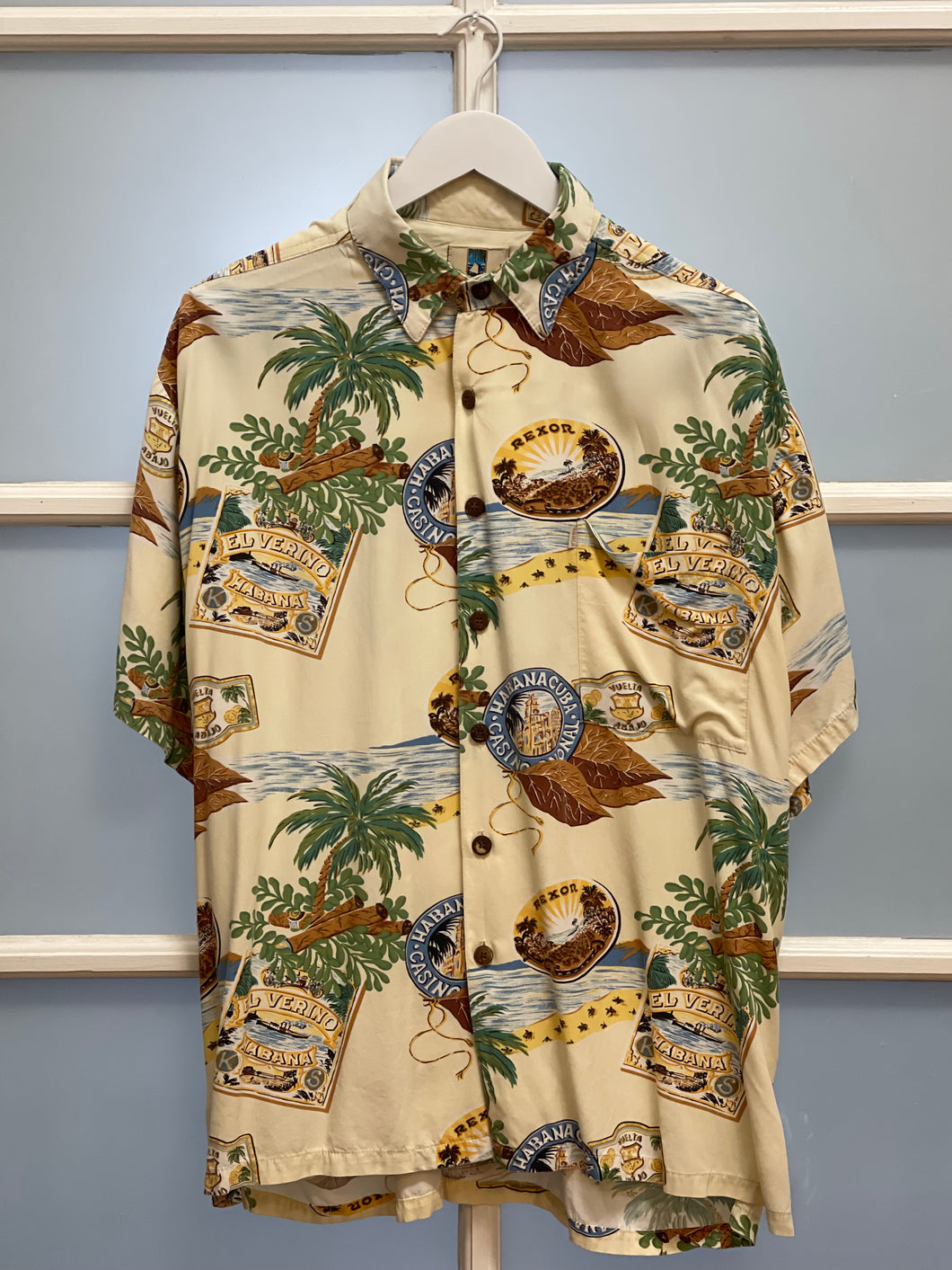 Ohanalei Vintage- Kahala “Habana Cuba Casino” Aloha Shirt