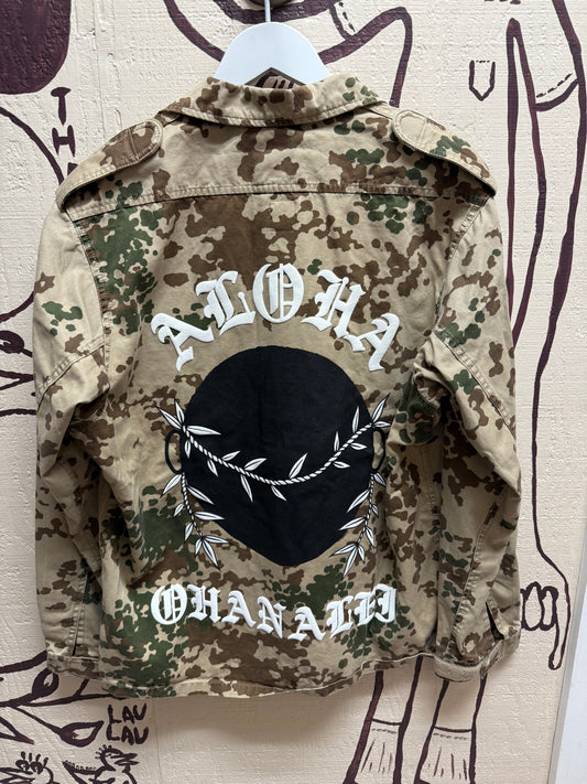 Ohanalei Vintage - “ALOHA PUFF” Military Jacket - Digi Desert Camo Print