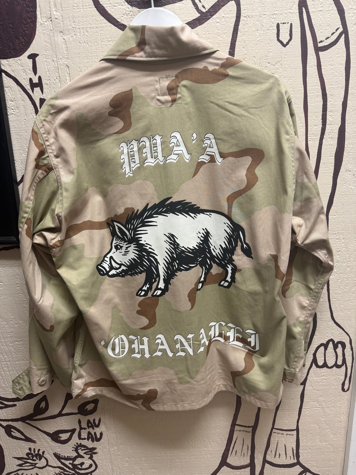 Ohanalei Vintage - “Pua’a” Military Jacket - Desert Camo