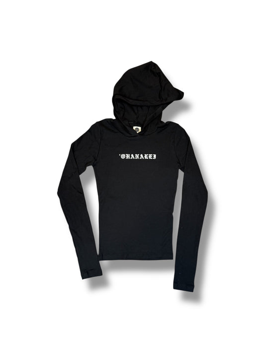Women’s “Old English - Ohanalei” HOODED TEE