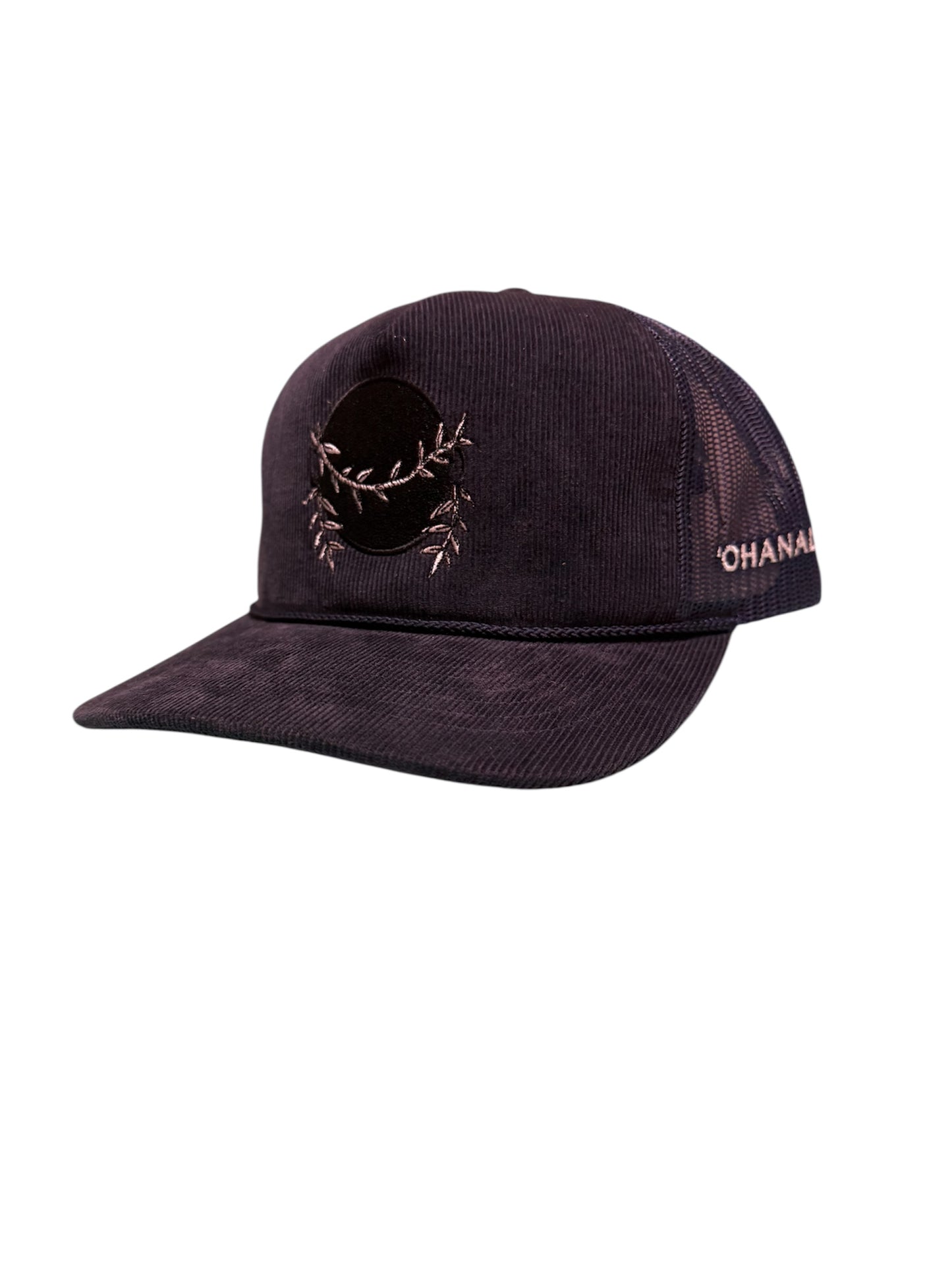Ohanalei “Black Pot” Logo SnapBack Hat -  Navy Corduroy
