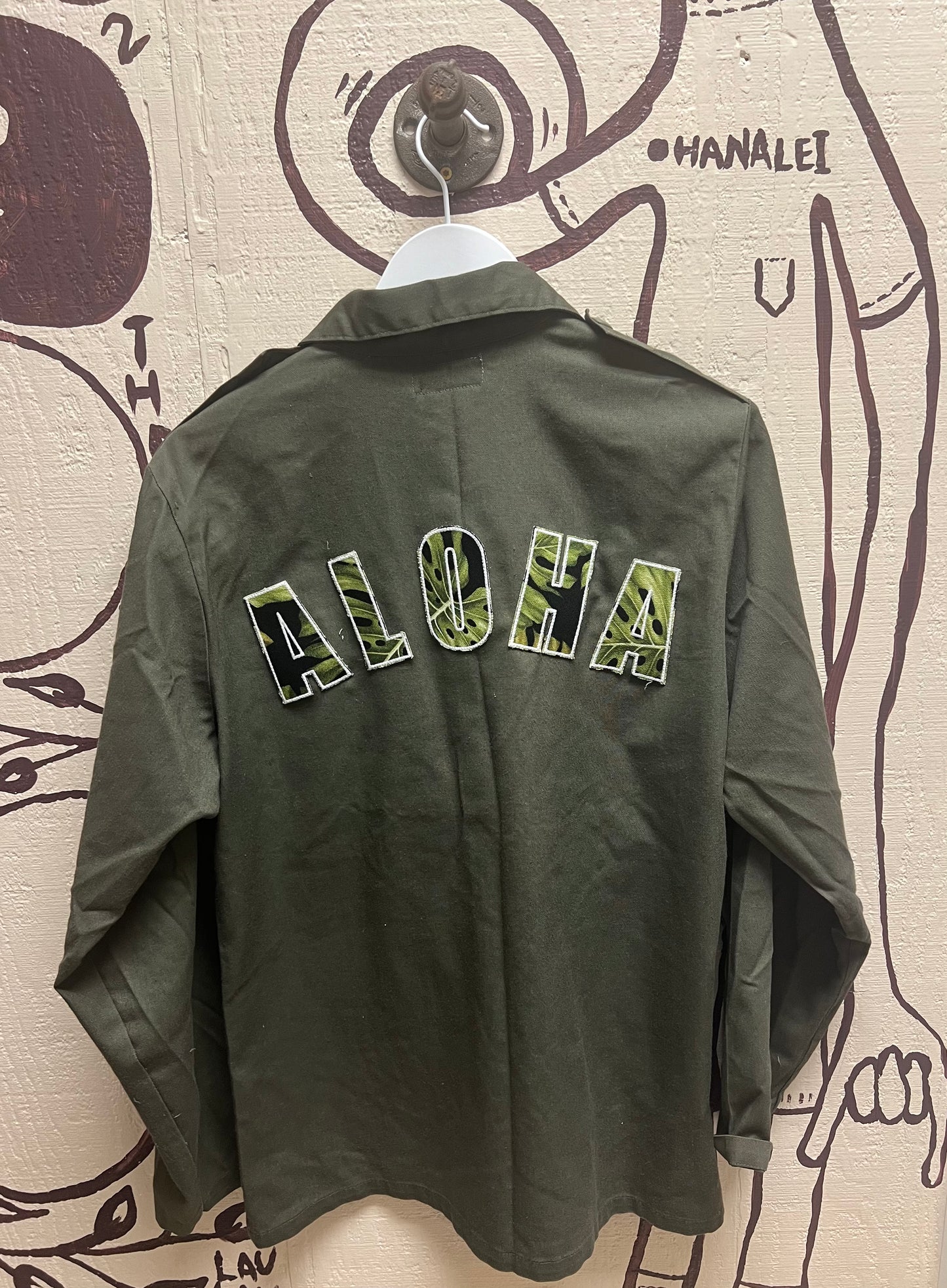 Ohanalei Vintage- Army Jacket with Custom Patches