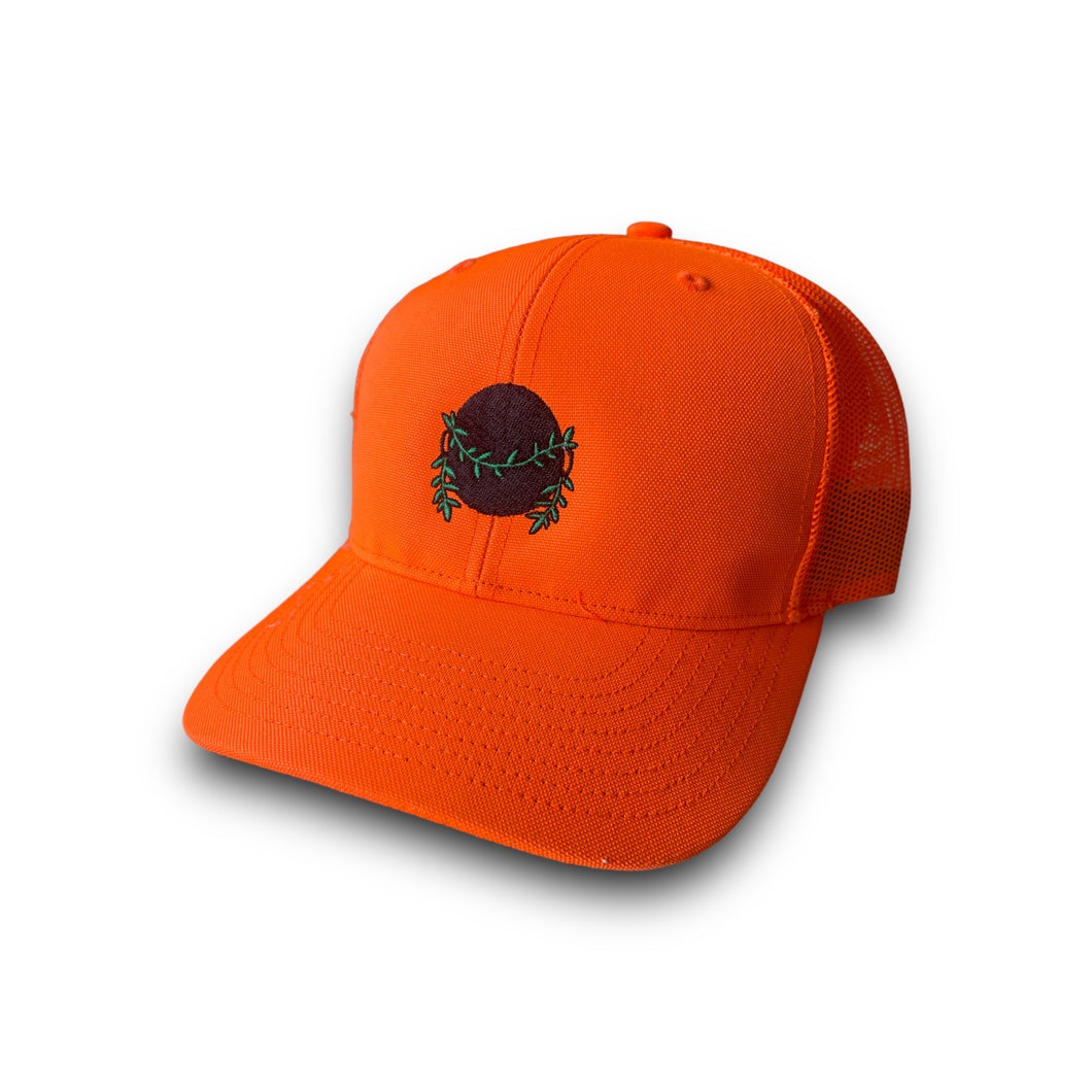 Ohanalei Logo “Black Pot” - Orange Hunting Snapback Hat