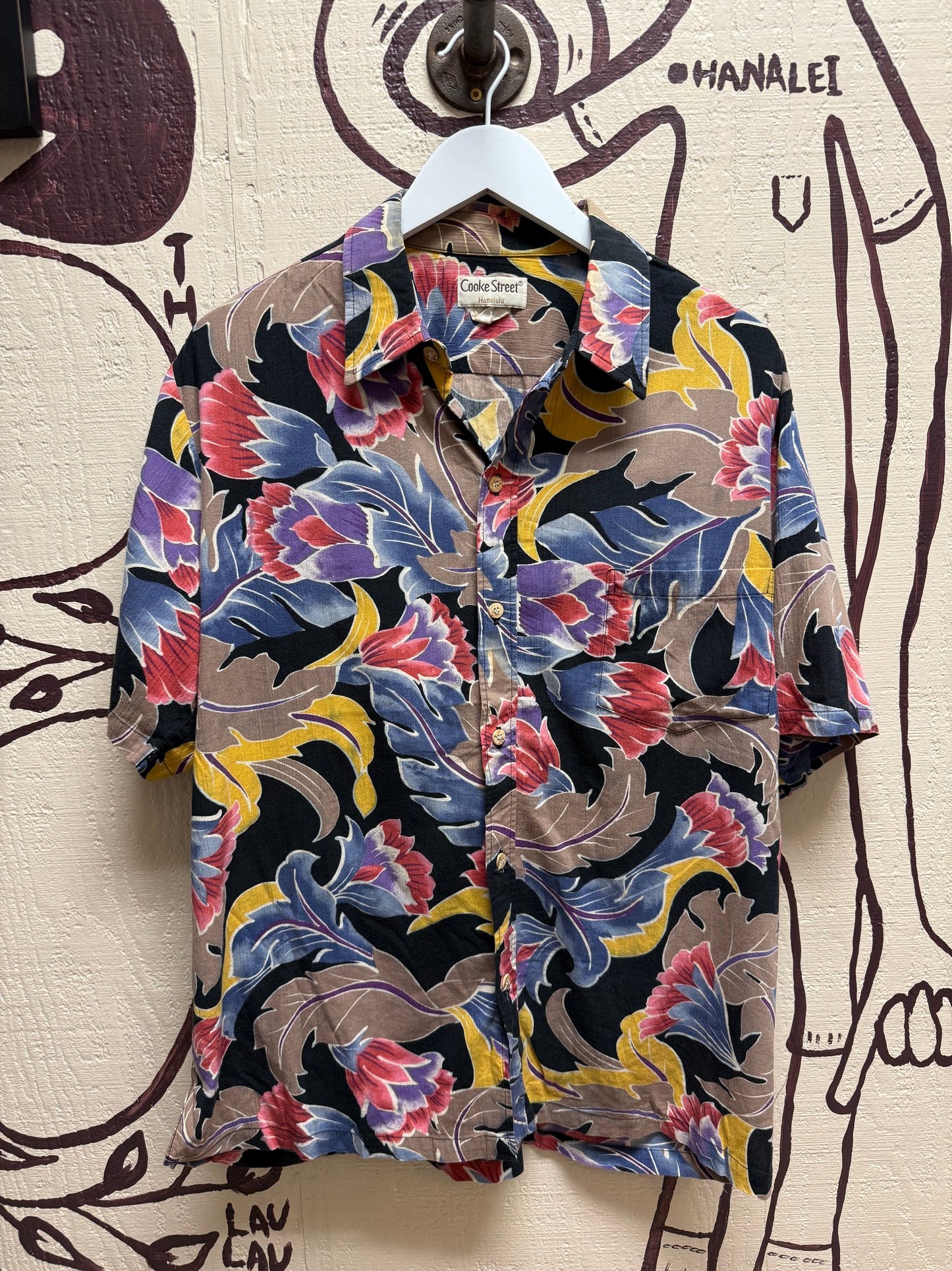 Ohanalei Vintage - “Cooke Street” Honolulu ALOHA shirt
