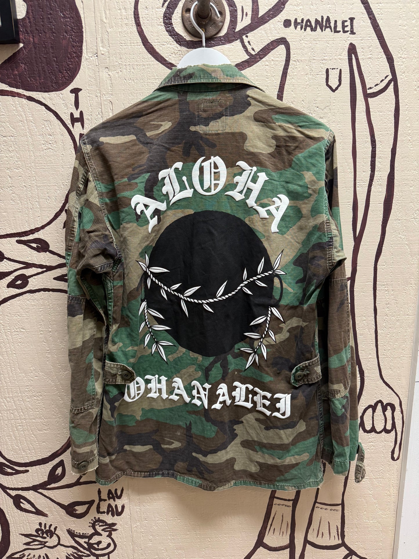 Ohanalei Vintage - “ALOHA PUFF” Military Jacket - Digi Desert Camo Print