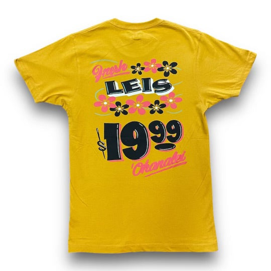 Ohanalei Fresh Leis Tee - Old Gold