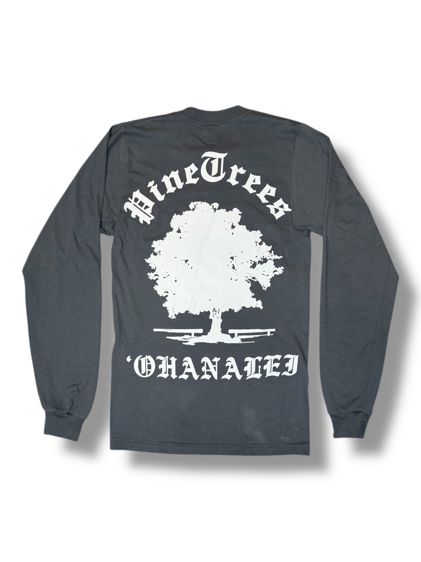 Ohanalei - “Pinetrees” LongSleeve Tee - Asphalt