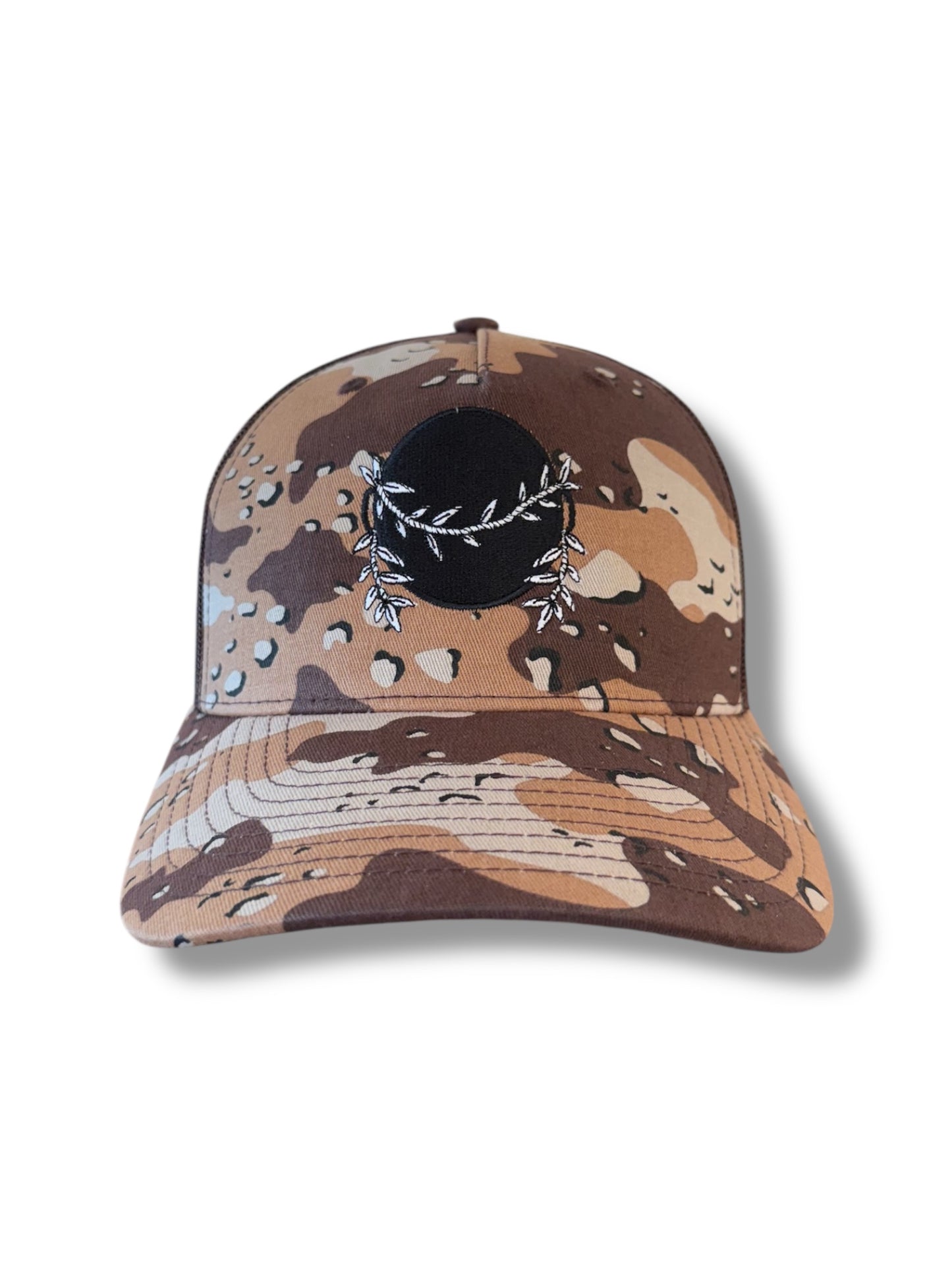 Ohanalei “Black Pot” Logo SnapBack Hat - Desert Camo