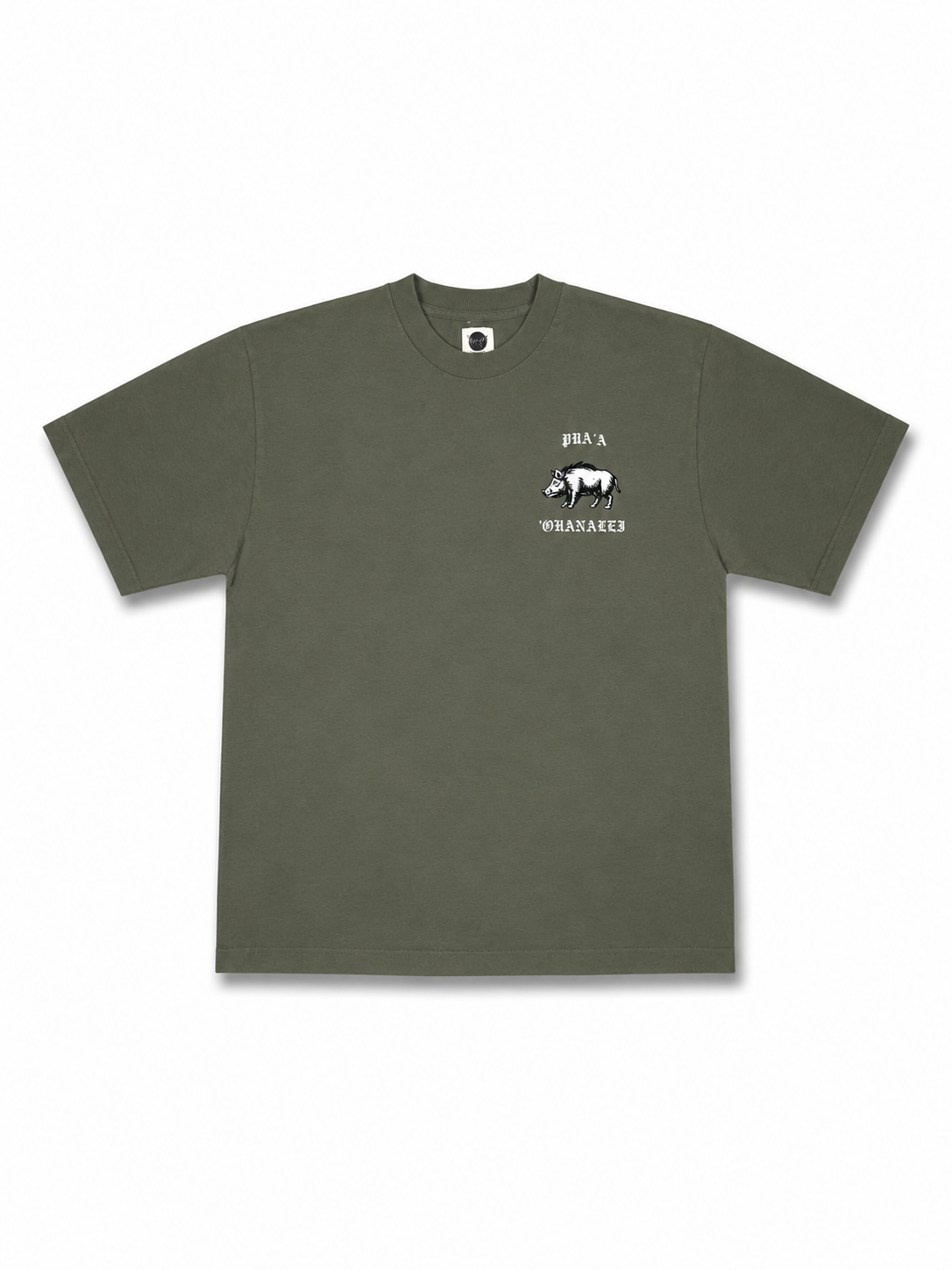 Ohanalei - “Pua’a” Tee - Olive