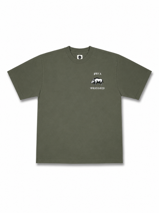 Ohanalei - “Pua’a” Tee - Olive