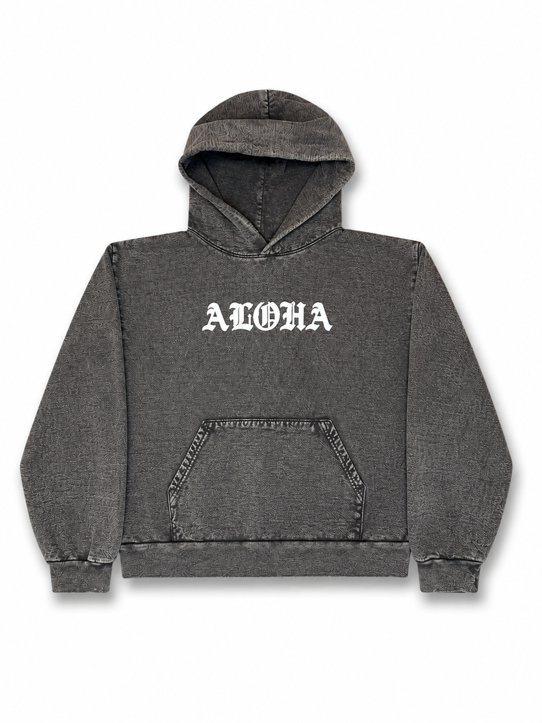 OHANALEI- “ALOHA” Puff Print HOODIE - Cocoa