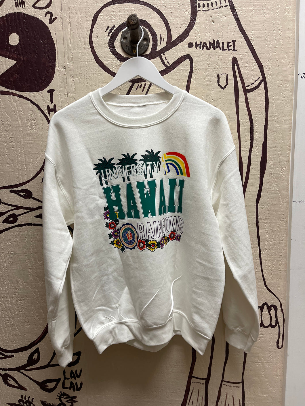 Ohanalei Vintage - “University Hawaii Rainbows” Sweatshirt