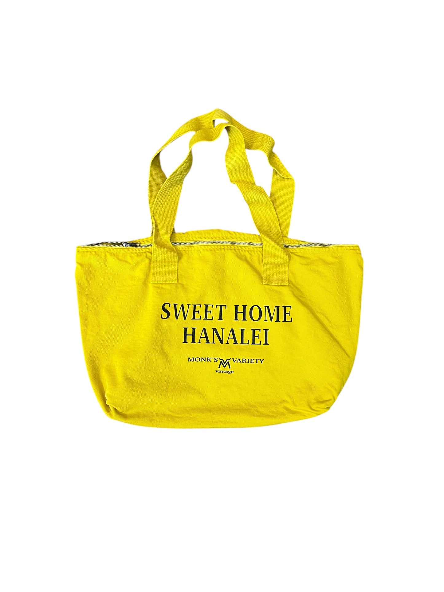 Monks Variety- “Sweet Home Hanalei” Mustard Tote