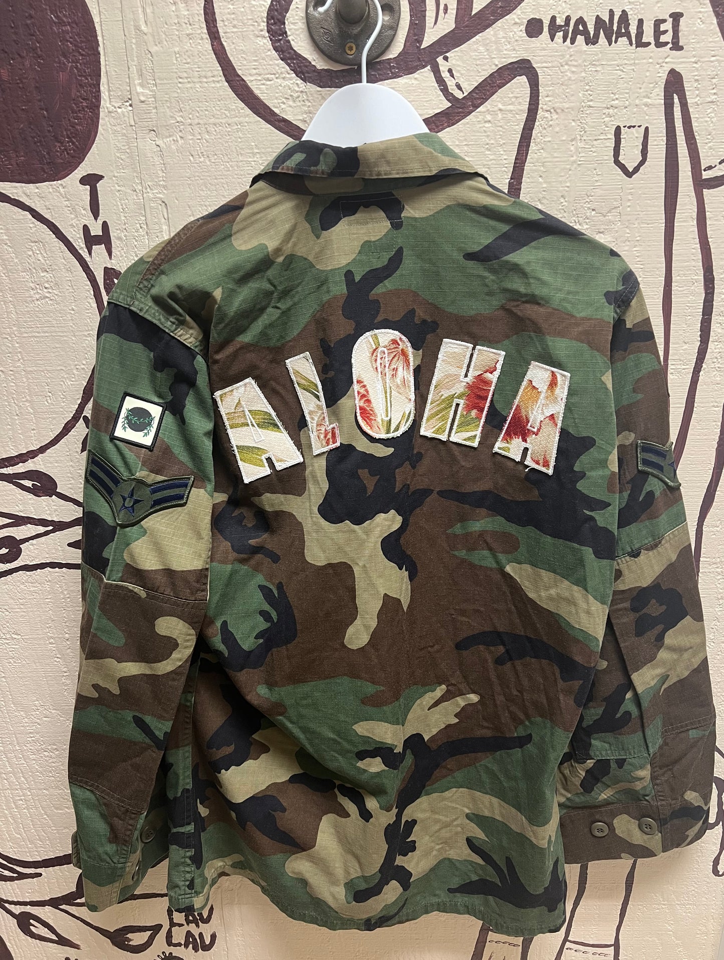 Ohanalei Vintage - Army “Aloha” Jacket with Custom Patches