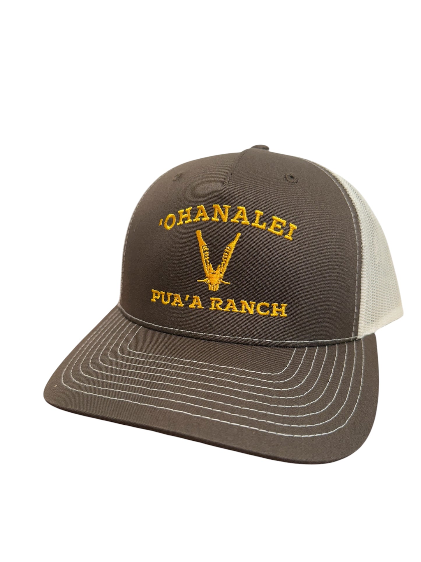 Ohanalei - “Pua’a Ranch” Hat - Olive/Cream Split SnapBack