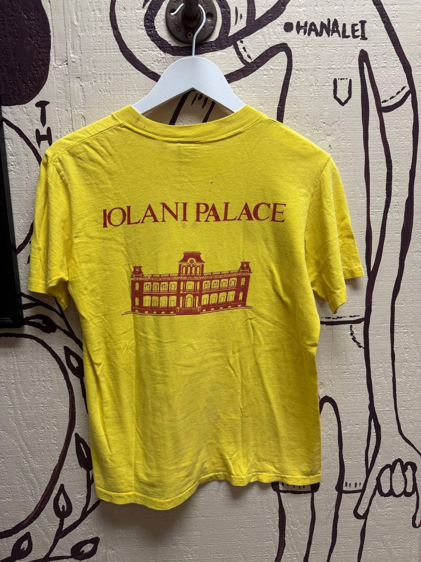 Ohanalei Vintage - “Iolani Palace” Yellow Tee