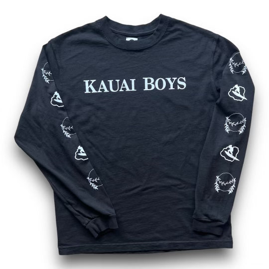 Ohanalei x Kinimaka - “Kauai Boys” Black Long Sleeve