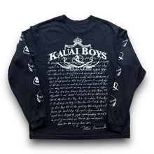 Load image into Gallery viewer, Ohanalei x Kinimaka - “Kauai Boys” Black Long Sleeve
