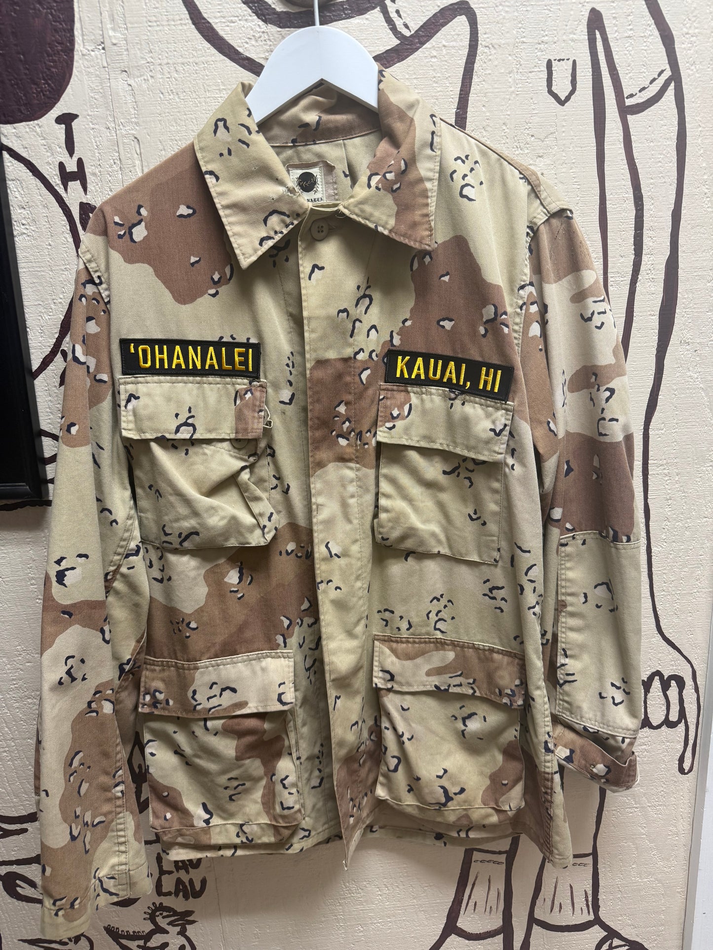 Ohanalei Vintage - “Pua’a” Military Jacket - Desert Camo